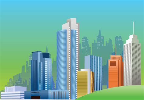 city skyline vector graphics vector art graphics freevectorcom