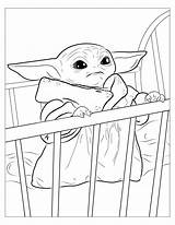 Yoda Coloring Baby Pages Kids Book Wars Star Starwars Grogu Color Printable Sheets Print Use Disney Niece Adults Crib Mandalorian sketch template