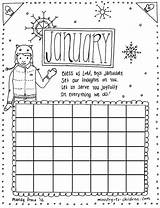 January Coloring Calendar Children Lessons Kids Pages Sunday School Bible Pdf Activities Church Print Worksheet Ministry Easy Christian Calander Advanced sketch template