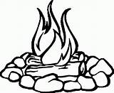 Clipart Campfire Fire Clipartmag sketch template