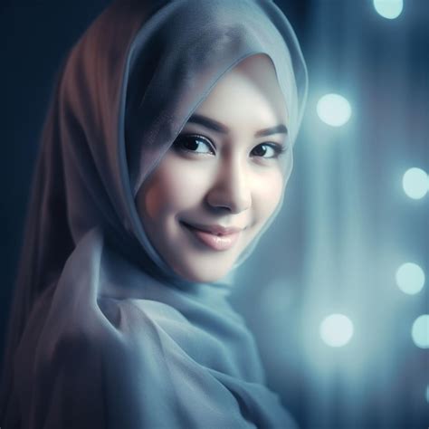 premium ai image photo beautiful woman wearing hijab
