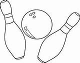 Bowling Ball Coloring Getcolorings sketch template