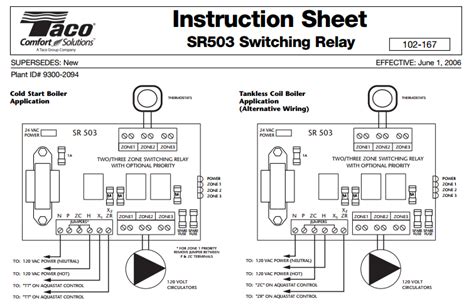 taco zone valve wiring diagram