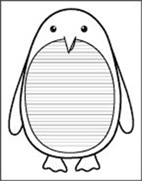 penguin template printable penguin craft writing sheet  color