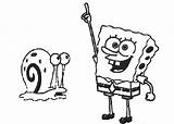 Bob Esponja Spongebob Colorear Puntos Unir Snail Schwammkopf Schnecke Haustier Malbuch Squarepants Hellokids Sandy Coloringhome sketch template