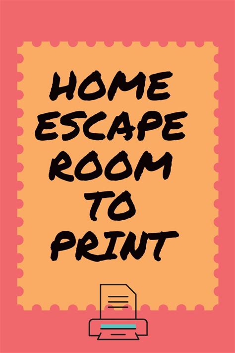 home escape room  print  kids escape room escape  classroom