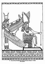 Egypte Ramses Pharaon Coloriages Isis Hugolescargot Partager sketch template