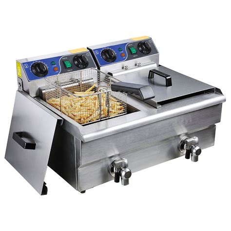 electric deep fryer  commercial fry frying chip cooker basket home