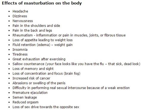 the side effects of masturbation suck dick videos