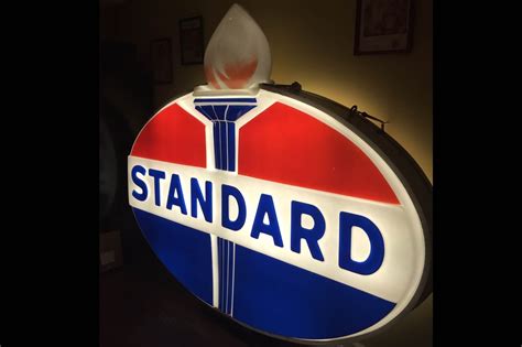 authentic original standard oil illuminated sign    pcarmarket