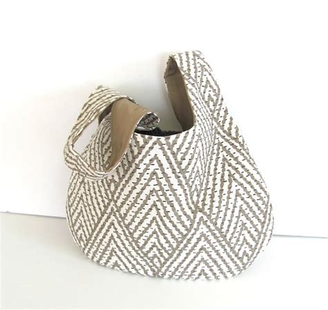 japanese knot bag knitting bag  closing handbag