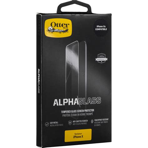 otterbox alpha glass screen protector  iphone xxs