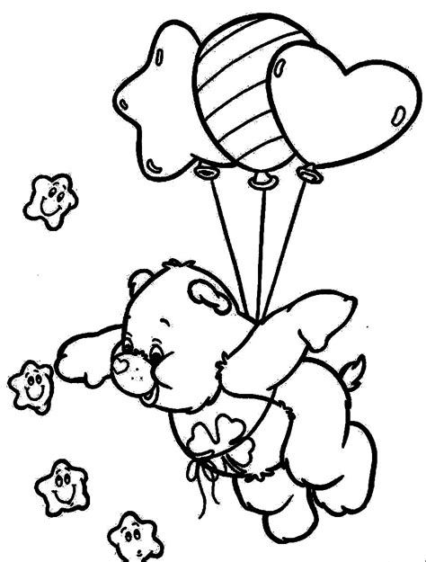 cartoon coloring  kids care bears coloring pages
