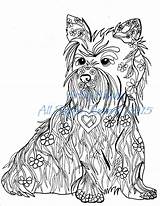 Coloring Book Terrier Cairn Dog Dogs Pages Books Adult Pdf Adults Animal Description Draw sketch template