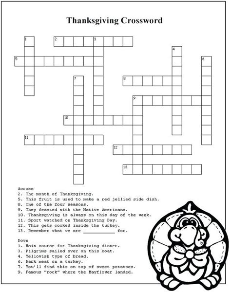 image result  thanksgiving crossword puzzles thanksgiving