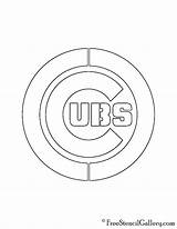 Cubs Chicago Logo Stencil Mlb Drawing Pages Coloring Getdrawings Logos Chicgo sketch template