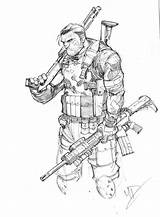 Punisher Coloring Pages Comic Characters Clipart Sketch Drawing Drawings Military Character Frank Castle Comics Sketches Book Dunbar Max Deviantart Getdrawings sketch template