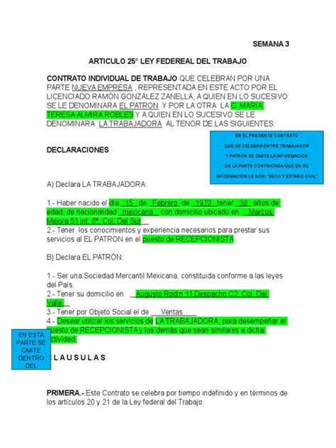 Articulo 20 Y 21 Dela Ley Federal Del Trabajo Para Trabajadores