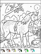 Magique Cheval Coloriages Magiques Maternelle Ferme Imprimer Licorne Numbers Codé Ligne Pferd Malen Zahlen Coloriagemagique Crayola Animaux Chiffre Multiplication Utile sketch template