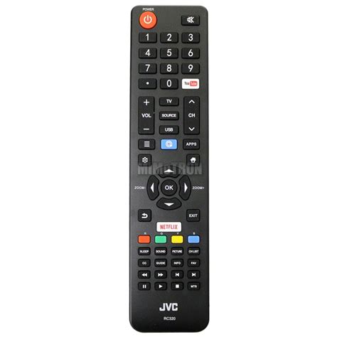 genuine jvc rc smart tv remote control walmartcom walmartcom