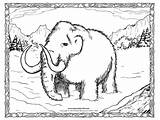 Caveman Mammoth Woolly Wooly Interested sketch template