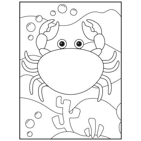 ocean animals coloring pages  kids pro vector  vector art