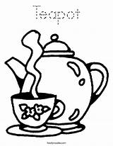 Coloring Tea Pages Teapot Cup Hot Caliente Pot Party Template Drink Printable Clipart Boston Stanley Drawing Kettle Little Clip Colouring sketch template