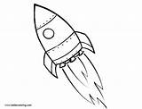 Rocket Ship Drawing Easy Coloring Pages Simple Sketch Kids Printable Drawings Adults Color Paintingvalley Template Print sketch template