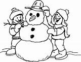 Coloring Snowman Pages Printable Kids Print Color Clipart Frosty Building Cute Preschool Drawing Abominable Snow Man Online Library Getdrawings Getcolorings sketch template