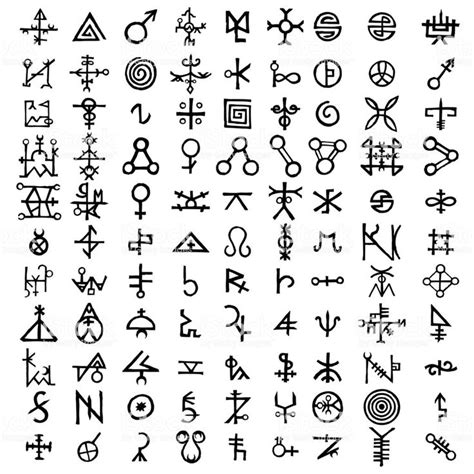 vector esoteric symbols symbol design mystic symbols