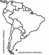 America South Map Maps Sul Do Da Coloring Theodora Blank América Sur Central Del Br Asia Google Mapa Para Quia sketch template
