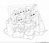 Muslim sketch template