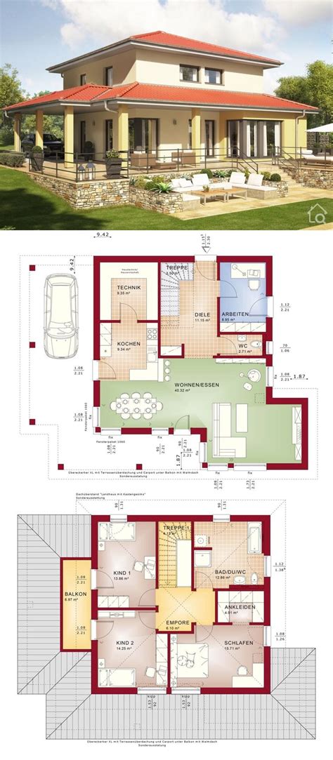 small villa house floor plans architecture design contemporary european mediterranean country st