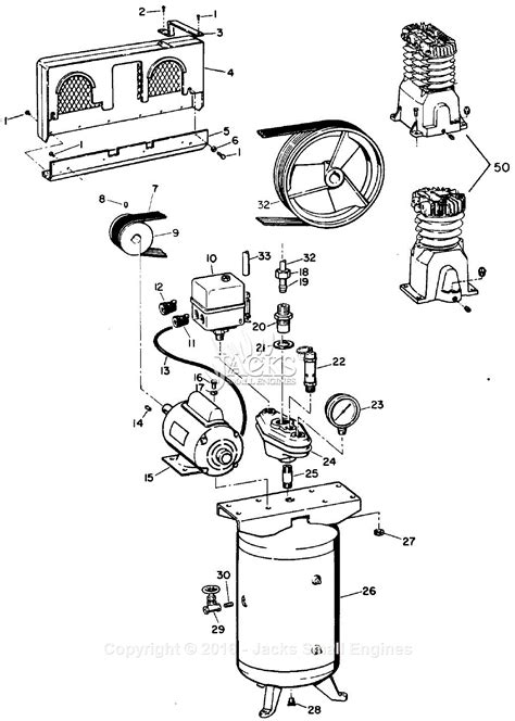 campbell hausfeld vt parts diagram  air compressor parts