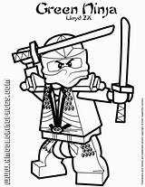 Coloring Pages Ninjago Lego Print sketch template