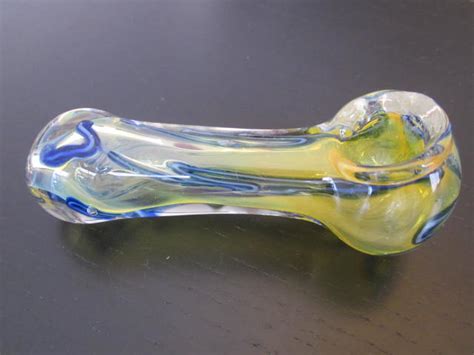 New Blue Mix Glass Smoking Pipe For Weed Use Free Shipping