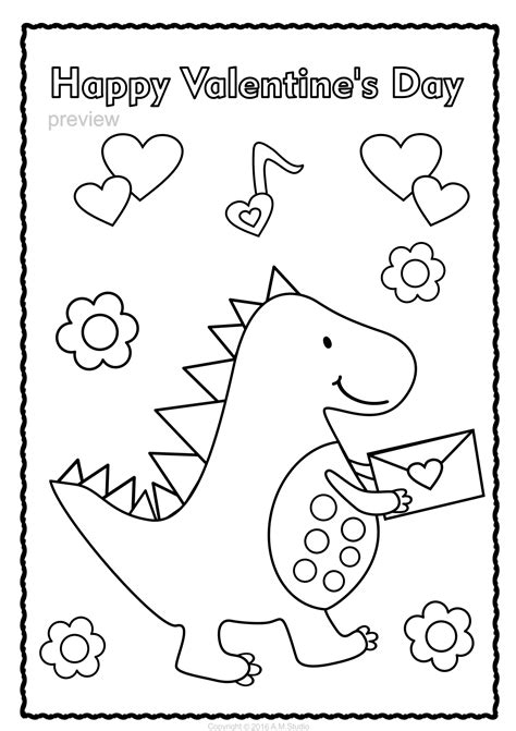 valentines day coloring pages  preschool  dxf include