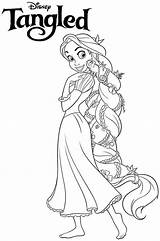 Rapunzel Disney Coloring Pages Princess Choose Board sketch template