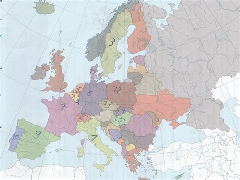 natuurkundige kaart europa zee diagram quizlet
