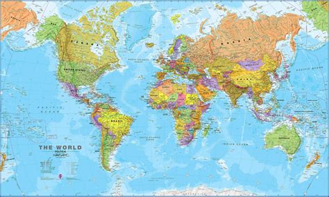 buy world map  wall topographic map  usa  states