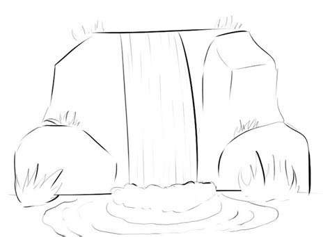 waterfall coloring pages printable
