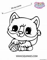 Coloring Pages Squinkies Cat Official Clipart Colouring Printable Kids Palace Skate Print Webstockreview Megs Own Goma Eva Tablero Seleccionar Gomitas sketch template