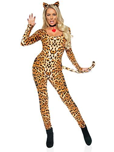 Leg Avenue Womens 3 Pc Sexy Cougar Catsuit Costume Amazon Price