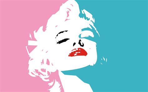 Download Minimalist Pink Portrait Actress Celebrity Marilyn Monroe Hd