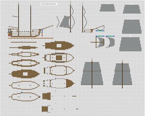 pirate ship minecraft schematic