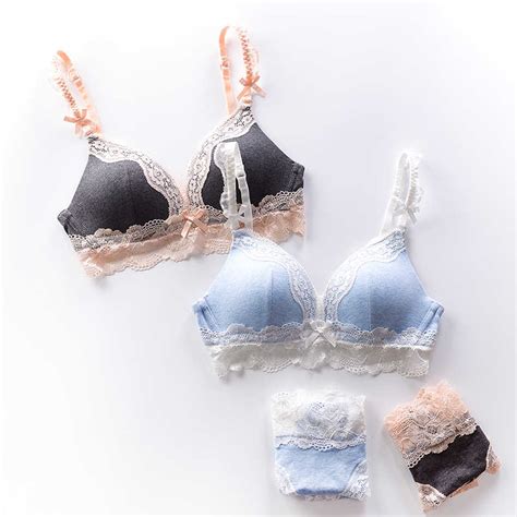 advice one size bigger women japanese sexy lingerie set bow lace bra