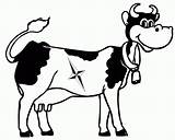 Coloring Cow Pages Cartoon Outline Dairy Clipart Cliparts Group Template Library Holstein Cows Clip Drawing Popular Artikel Uteer Dari sketch template