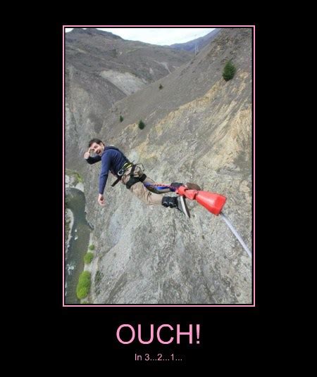 very demotivational bungee jumping very demotivational posters
