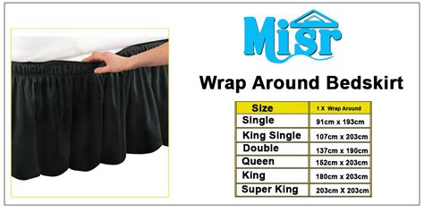 Misr Linen Super King Ivory Wrap Around Bed Skirt Egyptian Cotton 400
