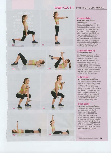 get 360 sexy workout 1 shape magazine exercise pinterest